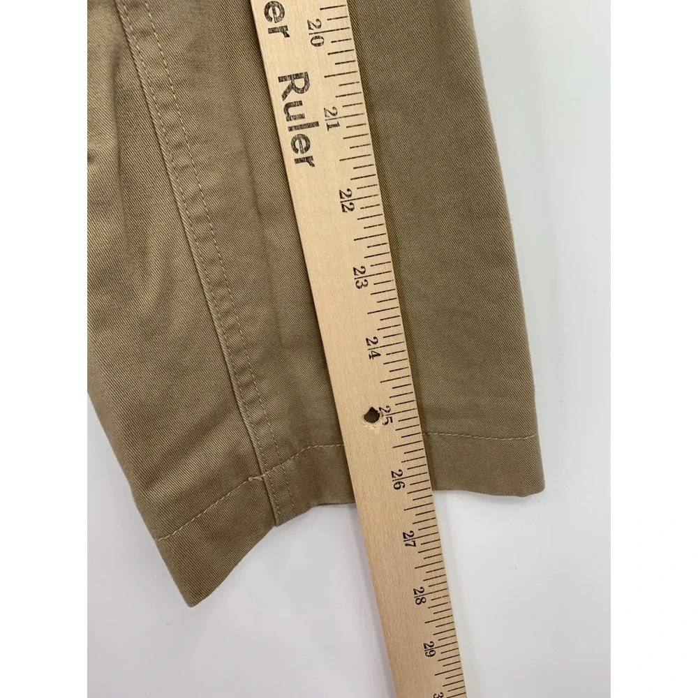 Duluth Trading Co Blazer Jacket Large TALL Tan Cotton Lightweight Presentation